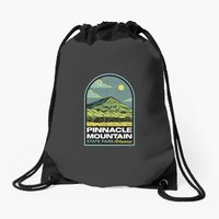 Pinnacle Mountain State Park Arkansas Vintage Drawstring Bags
