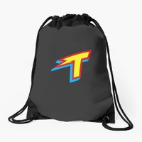 The Thundermans Outlined Big T Logo Drawstring Bags