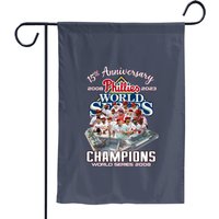 Philadelphia Team World Series 2008 Champions 15th Anniversary Garden Flags
