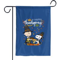 Snoopy Thanksgiving Garden Flags