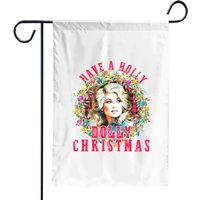 Have A Holly Dolly Christmas Vintage Garden Flags