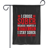 Sober For Better Life Sobriety Sober Af Aa Sponsor Garden Flags