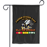 Us Navy - Seabee - Vietnam Veteran Garden Flags