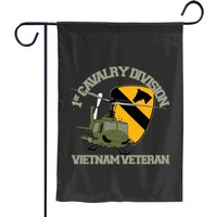 1st Cavalry Division Vietnam Veteran Uh1 Gunship Veteran Garden Flags