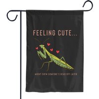 Praying Mantis Funny Entomologist Insect Prints Garden Flags
