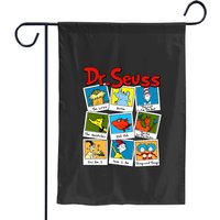 Dr. Seuss Cartoon Characters Garden Flags For Reading Day
