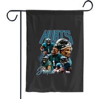 Vintage Style Jalen Hurts Philadelphia Eagle, 90s Style Quarter Garden Flags