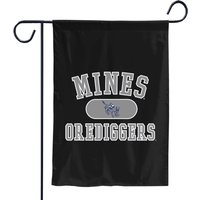 Colorado School Of Mines Orediggers Varsity Logo Navy Garden Flags