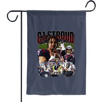 Cj Stroud Vintage 90s Graphic Garden Flags - Decorative For Football Lovers