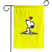 Snoopy Hug Woodstock Garden Flags/ Snoopy Love Woodstock Garden Flags