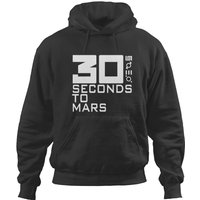 Thirty Seconds To Mars White Text Hoodies