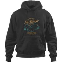 Mt Rainier Washington Vintage Mountain National Park Pnw Hoodies