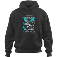 Missing Dad In Heaven Hoodies: Guardian Angel Tribute