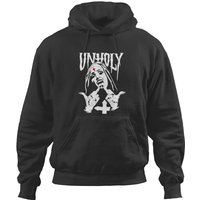 Unholy Satanic Nun Tattoos Schnauzer Hoodies