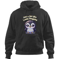 Just A Girl Who Loves Penguins Just A Girl Who Loves Penguins Cute Kawaii Hoodies