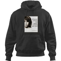 Jim Morrison. Whoever Controls The Media.png Hoodies