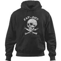 Vintage Eat The Rich 1978 Skull Hoodies