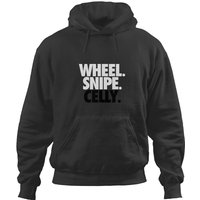 Wheel. Snipe. Celly. (red) Hoodies