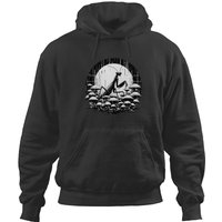 Praying Mantis Monochromatic Praying Mantis In Mushroom Garden (1) Hoodies