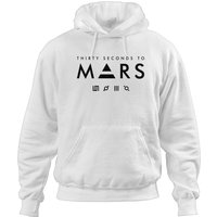 Thirty Seconds To Mars - Black Text Hoodies