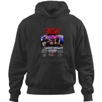 55 Years Rush Band 1968-2023 Signatures Hoodies