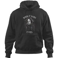 When It Rains It Poes, Funny Edgar Allan Poe T Hoodies