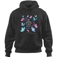 Watercolor Butterflies Bible Verse Jeremiah 2911 Butterfly Hoodies