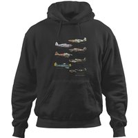 Ww2 Fighter Aircraft Warbirds Hoodies