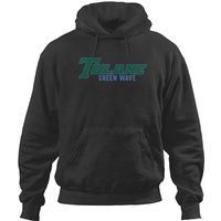 Tulane-green Wave Wordmark Tulane-university Hoodies