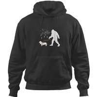 Funny Big Giant Foot Walking With A Cool Dog Hoodies