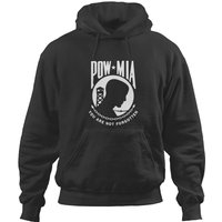 Pow Mia Black Hooded Sweat Hoodies