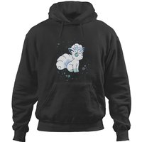 Pokemons Alolan Vulpix Winter Watercolor Portrait Hoodies