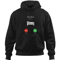 My Bed Is Calling Phone Screen Active Hoodies