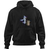Mordecai And Rigby Pointing Hoodies