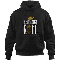 Mens Karaoke King Singing Bar Microphone Music Singer Vocal Songs Hoodies