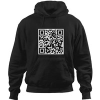 Fu Qr Scan Code Sarcasm Humor Fu Both Sides Print Hoodies