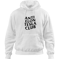Anti Elon Teslas Club - Blk Hoodies
