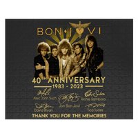 Signature Bon Jovi Band Jigsaw Puzzles, 40 Years Of Bon Jovi