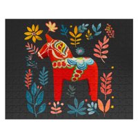 Dala Horse Sweden Swedish Horse Jigsaw Puzzles