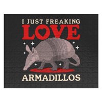 Nine-banded Armadillo I Love Armadillos Jigsaw Puzzles
