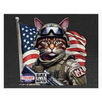 Cats Lives Matter Maga Trump 2024 Jigsaw Puzzles