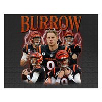 Joe Burrow Vintage Jigsaw Puzzles, Football Jigsaw Puzzles