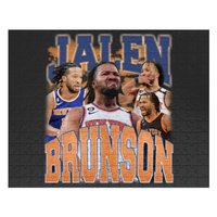 Jalen Brunson Jigsaw Puzzles, Vintage Jalen Brunson Graphic Jigsaw Puzzles