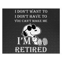 I'm Retired Snoopy Jigsaw Puzzles