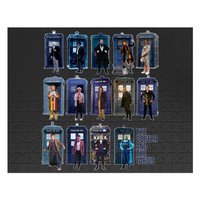 Doctor Who And The Tardis Fourteen Doctors Pop Art Jigsaw Puzzles