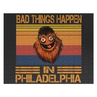 Vintage Bad Things Happen In Philadelphia Gritty Jigsaw Puzzles