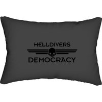 Democracy Divers Black Color Lumbar Pillows