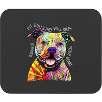 Beware Pitbull They Will Steal Your Heart Mouse Pads, Pit Bull Mouse Pads