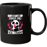I Just Like Panda And Ice Cream Funny Panda Lover Kawaii Mugs
