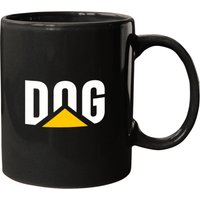 Dog Caterpillar Logoss White Text Mugs